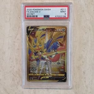 Zacian V Gold Pokémon 211/202 PSA 9 2020